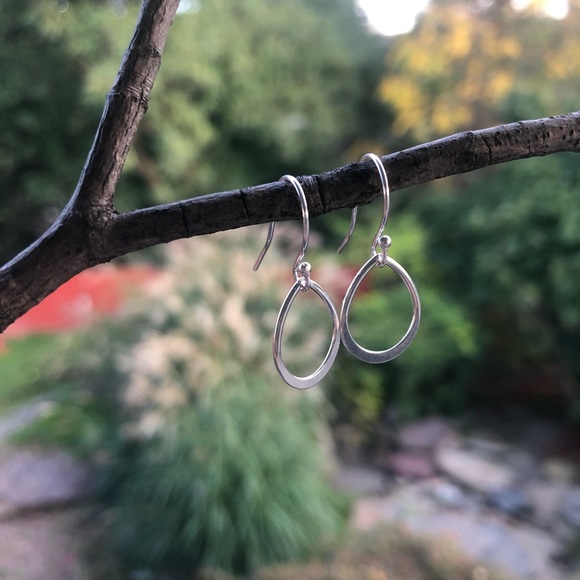 COPY - COPY - COPY - Sterling Silver petal Earrings - Picture 7 of 8